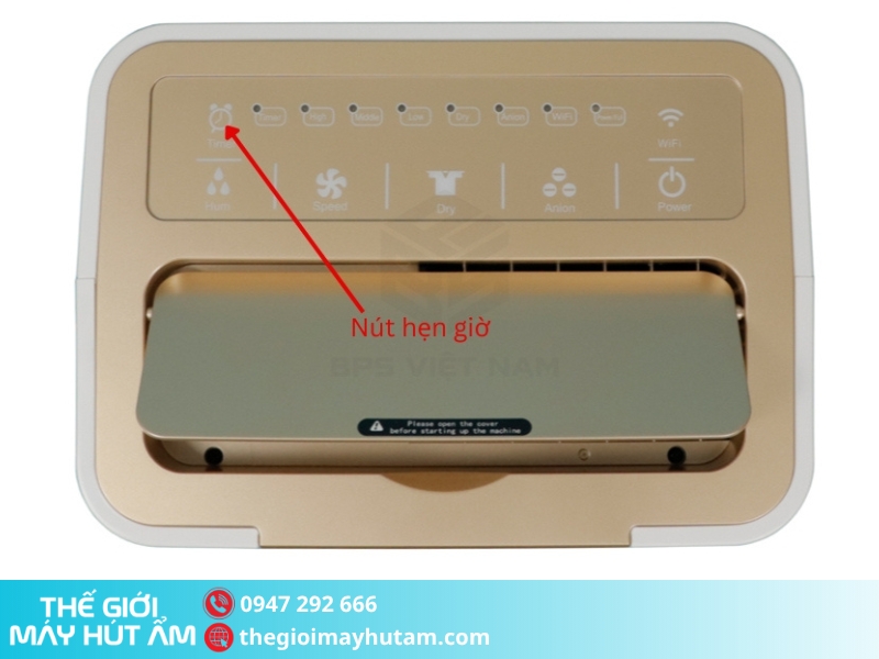 Cài đặt chế độ hẹn giờ  trên máy hút ẩm Airko ER-668EL