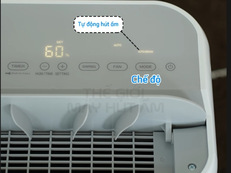 Hướng dẫn sử dụng máy hút ẩm lọc khí Daikin JPF12AV2 2 huong dan su dung may loc khong khi hut am daikin jpf12av2 chon mode