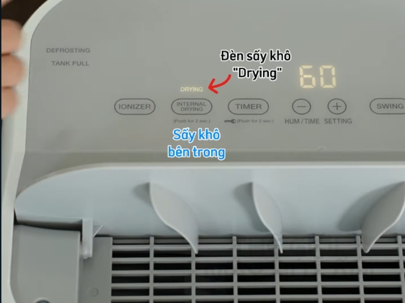 Hướng dẫn sử dụng máy hút ẩm lọc khí Daikin JPF12AV2 5 huong dan su dung may loc khong khi hut am daikin jpf12av2 chon say kho
