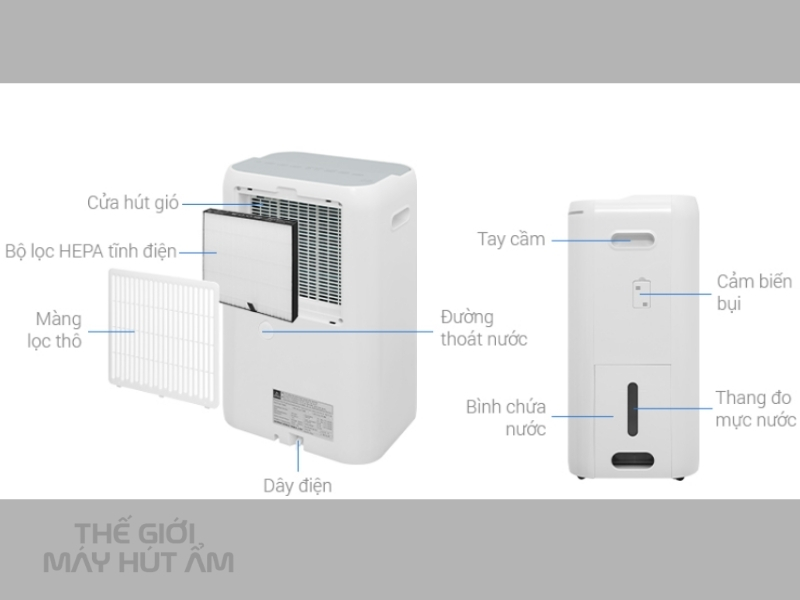 Hướng dẫn sử dụng máy hút ẩm lọc khí Daikin JPF12AV2 7 huong dan su dung may loc khong khi hut am daikin jpf12av2 mang loc