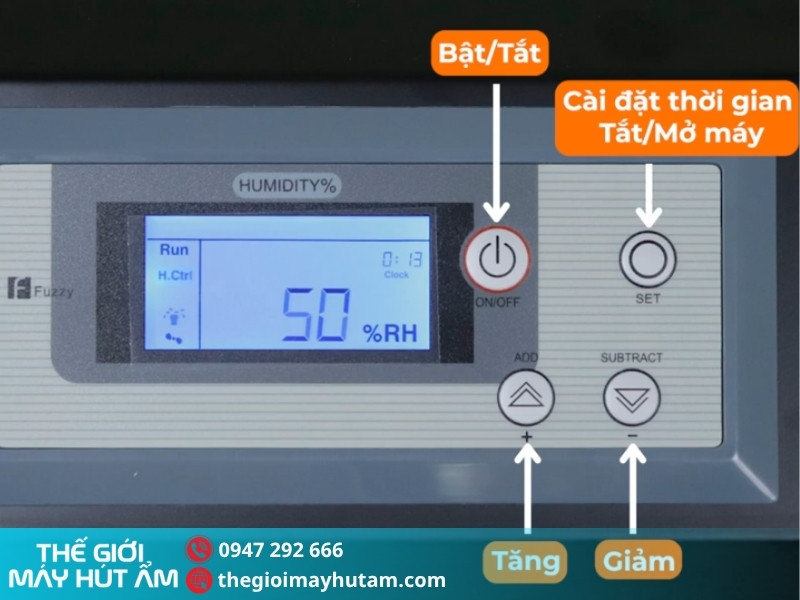 Máy hút ẩm Airko ERS-8150L (150L/Ngày) 5 Tính năng của máy hút ẩm Airko ERS-8150L
