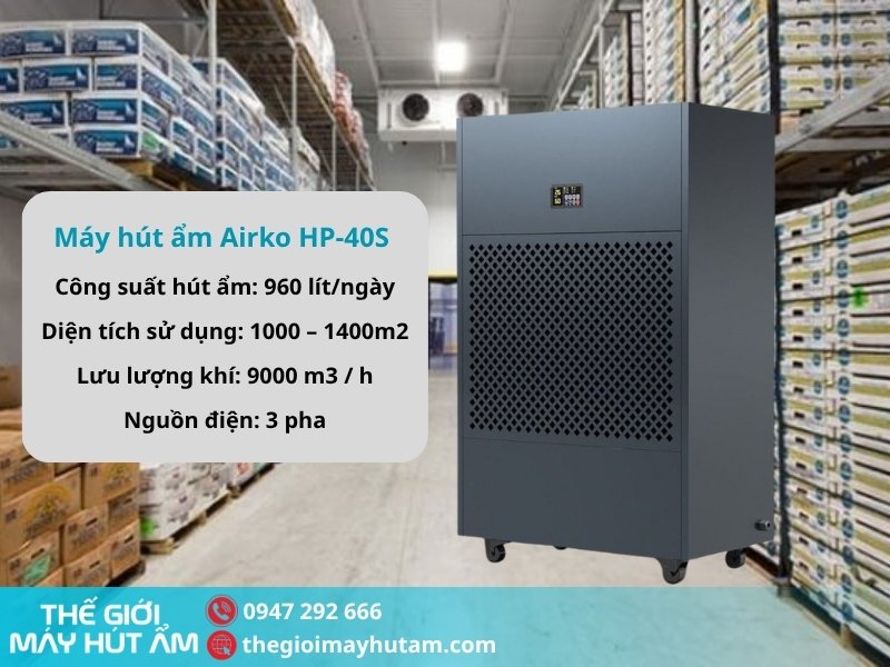 Máy hút ẩm Airko HP-40S (960L/Ngày) 5 Tính năng của máy hút ẩm Airko HP-40S