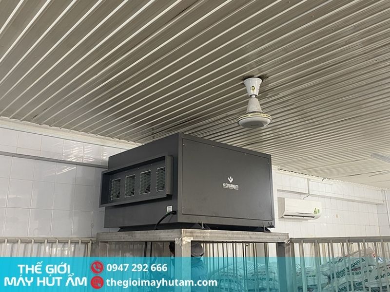 Thiết kế của máy hút ẩm treo trần Kosmen KM-168DS