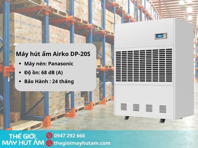 Tính năng của máy hút ẩm công nghiệp Airko DP-20S