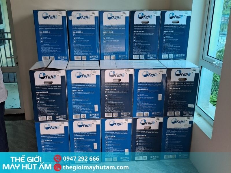 Máy hút ẩm FujiE HM-912EC-N (12L/Ngày) 6 Đại lý phân phối máy hút ẩm FujiE HM-912EC-N chính hãng