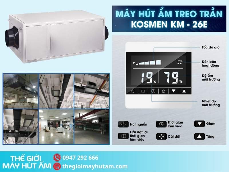 Máy hút ẩm Kosmen KM-26E