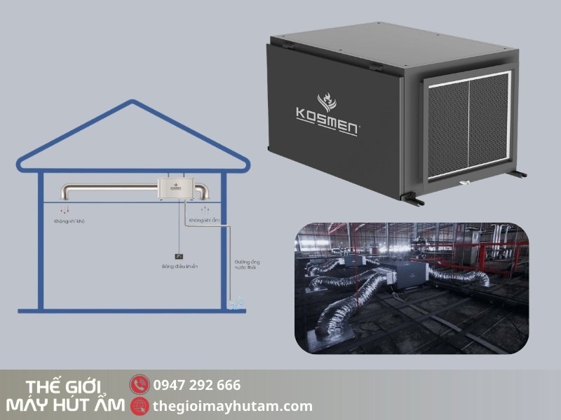 Địa chỉ mua máy hút ẩm Kosmen KM-180DS