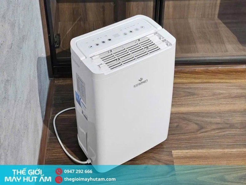 máy hút ẩm kosmen km-12w công suất hút ẩm 12 lít/ngày