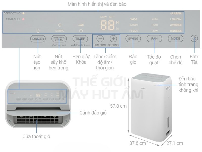 huong dan su dung may loc khong khi hut am daikin jpf12av2