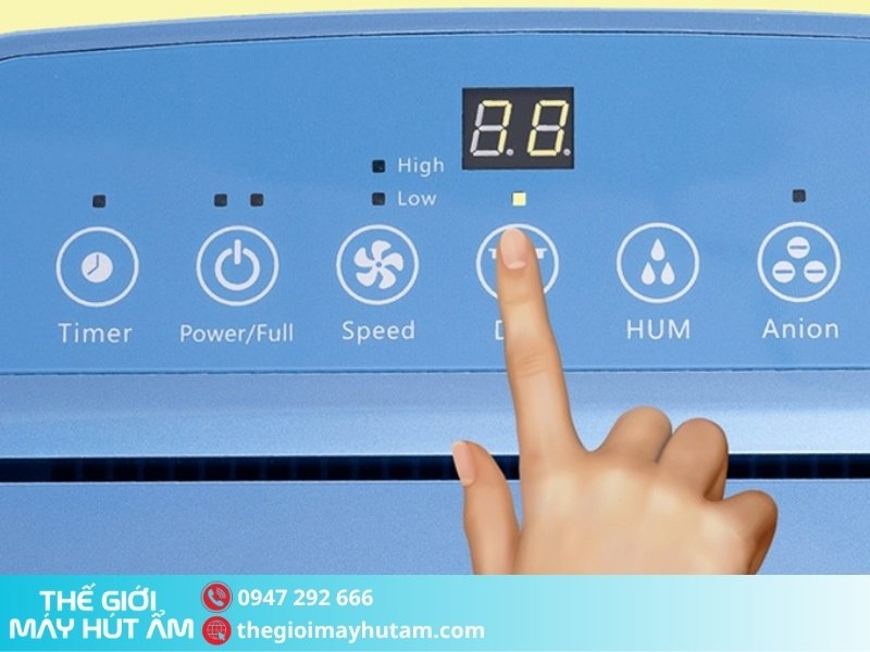 Hướng dẫn sử dụng máy hút ẩm Kosmen KM-20N 6 Kích hoạt chế độ sấy quần áo máy hút ẩm Kosmen KM-20N