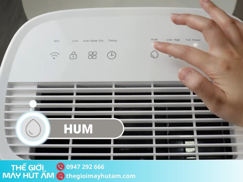 Hướng dẫn sử dụng máy hút ẩm Kosmen KM-25N 5 Cài đặt độ ẩm mong muốn trên máy hút ẩm Kosmen KM-25N