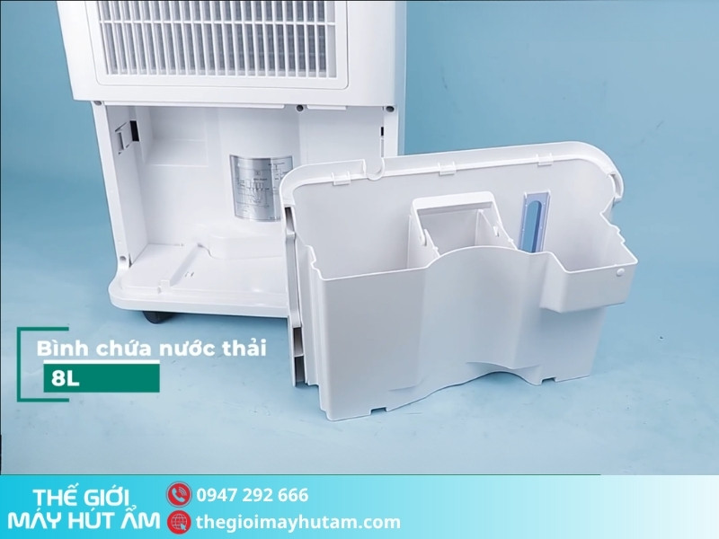 Kiểm tra bình chứa và lựa chọn phương thức xả nước trên Kosmen KM-60S