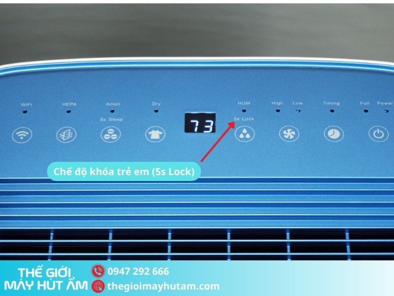Chế độ khóa trẻ em (5s Lock)