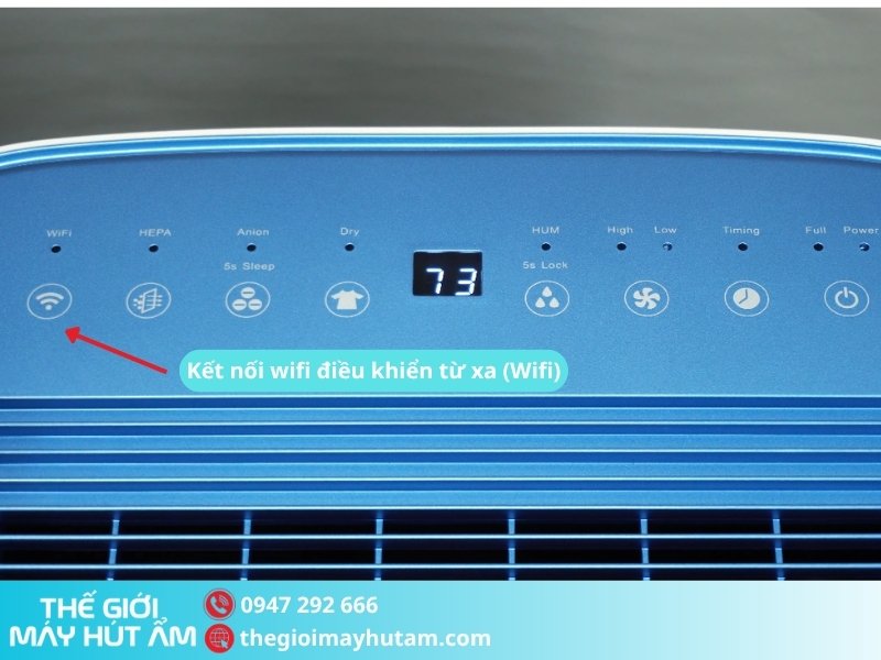 Kosmen KM-30N cho phép cài đặt tính năng và theo dõi độ ẩm từ xa khi kết nối wifi